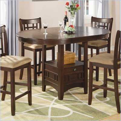 Coaster Lavon Counter Height Dining Table in Cherry  Finish