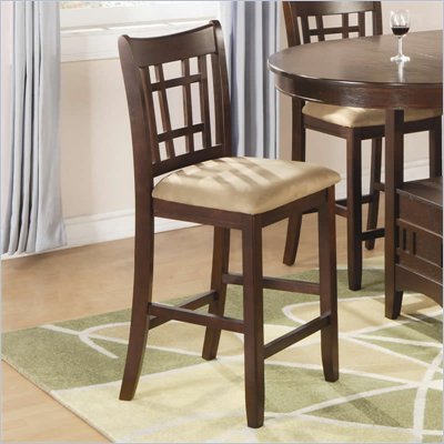 Coaster Lavon 24 Inch Bar Stool in Rich Dark Cherry Finish