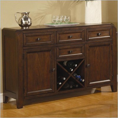 Coaster Lenox 1021 Casual Server Table in Medium Brown Finish