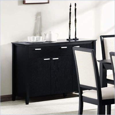 Coaster Lexton Buffet Server with Drawer and Door Storage in Black Finish