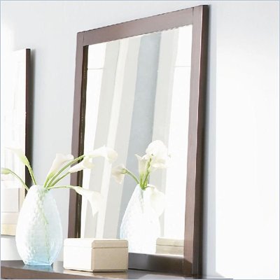 Coaster Lorretta Framed Dresser Mirror in Dark Brown Finish