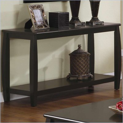 Coaster Marina Sofa Table with 1 Shelf in Cappuccino Finish