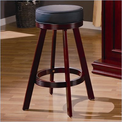 Coaster Mitchell Upholsted Bar Stool in Cherry Finish