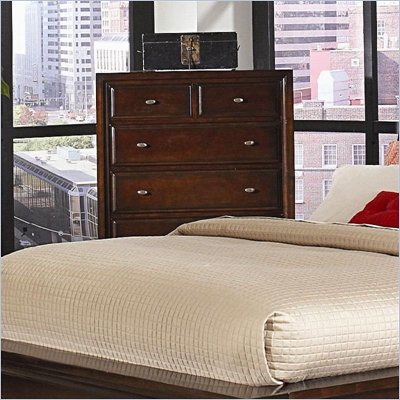 Coaster Nadine 6 Drawer Chest in Warm Brown Finish