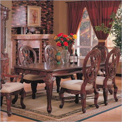 Coaster Nottingham Rectangular Dining Table with Cabriole Legs in Rich Brown