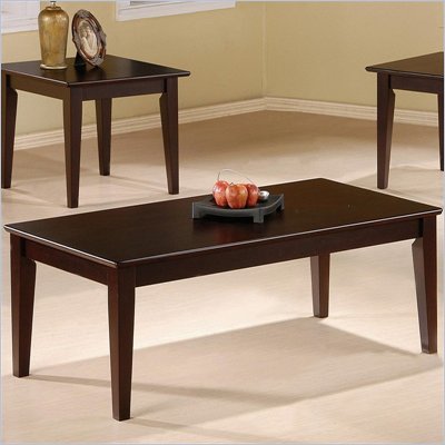 Coaster 3 Piece Occasional Table Set with Tapered Legs