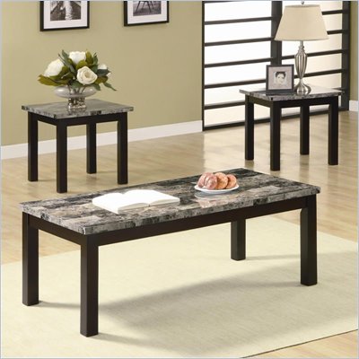 Coaster 3 Piece Occasional Table Sets Coffee and End Table Set in Nut Brown