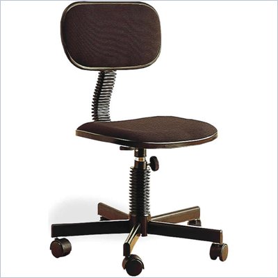 Coaster Office Chairs Casual Fabric Office Task Chair in Black