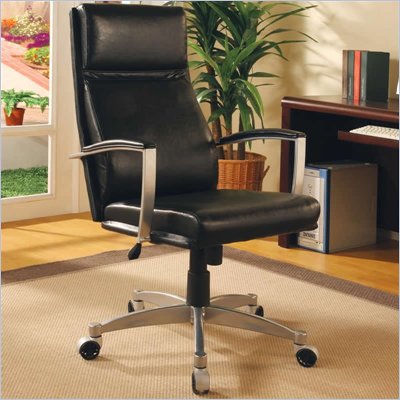 Coaster Office Chairs Contemporary Faux Leather Executive Chair