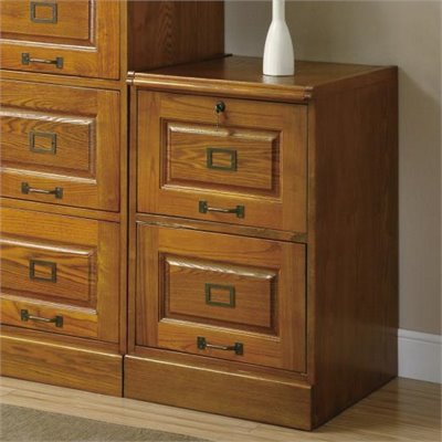 Coaster Palmetto Oak File Cabinet with 2 Drawers