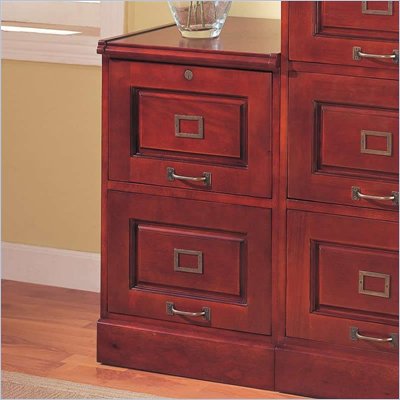 Coaster Palmetto Cherry File Cabinet with 2 Drawers