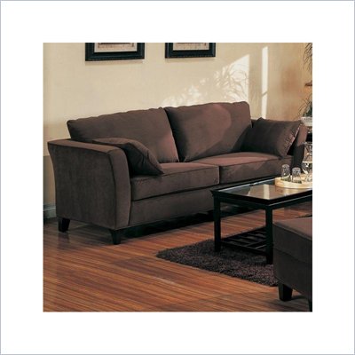 Coaster Park Place Brown Velvet Sofa