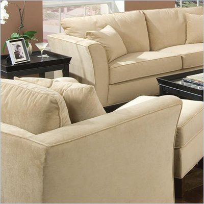 Coaster Arm Chair in Cream Velvet
