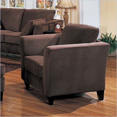 Coaster Park Place Upholstered Chair with Flair Tapered Arm