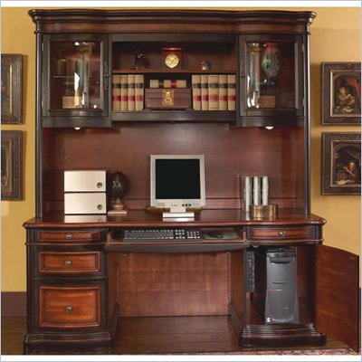 Coaster Pergola Traditional Kneehole Credenza and Hutch Set