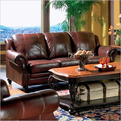 Coaster Furniture Tri-tone Top Grain Leather Sofa
