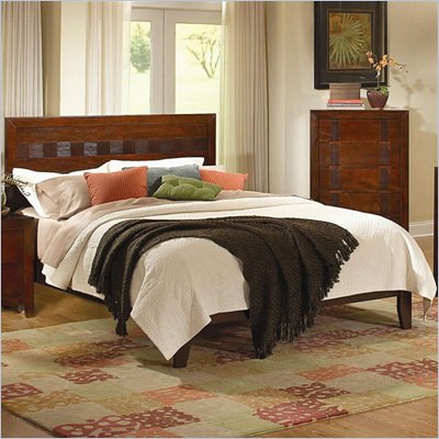 Coaster Resin Panel Bed in Medium Brown Finish