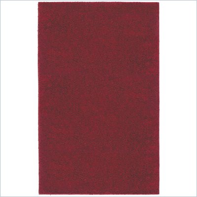 Coaster Wine Red Solid Shag Rug