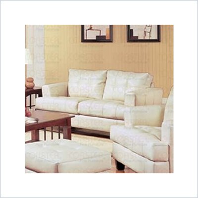 Coaster Samuel Contemporary Leather Loveseat