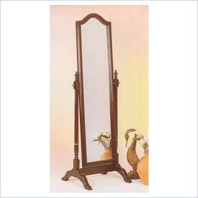 Coaster Rectangular Cheval Mirror in Mahogany