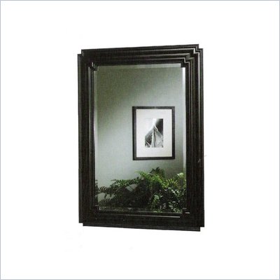 Coaster Wall Mirror with Wooden Black Frame