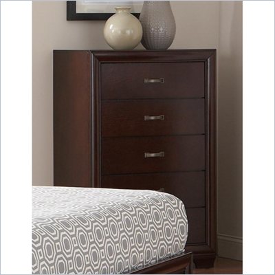 Coaster Simone 5 Drawer Chest in Cappuccino Finish