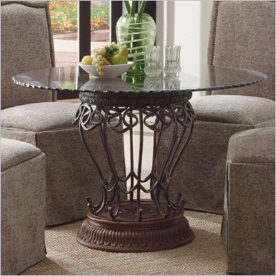 Coaster Slauson Round Glass Top Dining Table