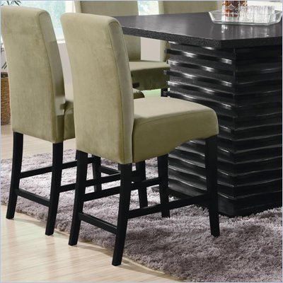 Coaster Stanton 24 Inch Bar Stool with Sleek Green Material