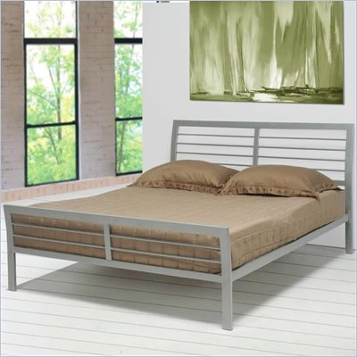 Coaster Stoney Creek Queen Iron Metal Bed in Silver Finish