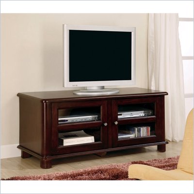Coaster Cappuccino Transitional Media Console with Doors and Shelves