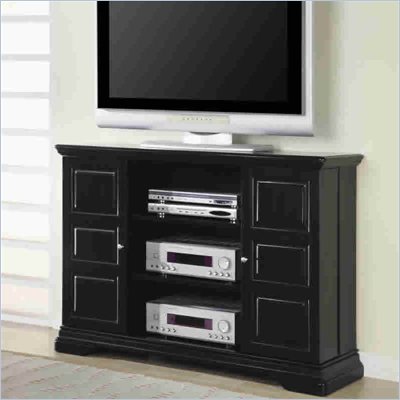 Coaster Black 50 Inch Classic Media Console with Doors and Shelves