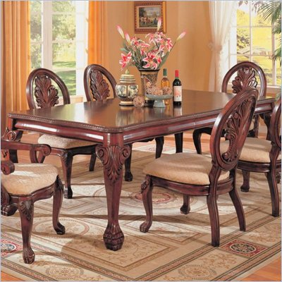 Coaster Tabitha Traditional Rectangular Dining Table in Cherry Finish