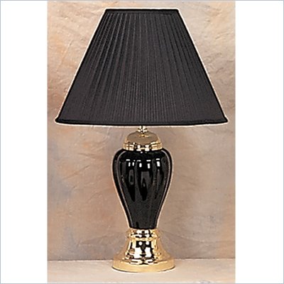 Coaster Pumpkin Shaped Table Lamp in Black