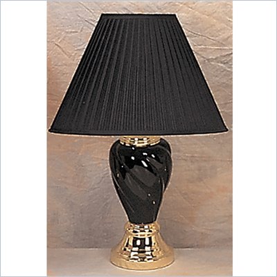 Coaster Spiral Shaped Table Lamp in Black