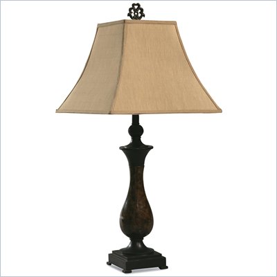 Coaster Fabric Shade Table Lamp in Tan Fabric