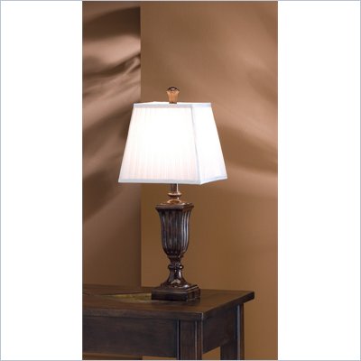 Coaster Traditional Style Table Lamp in Maple