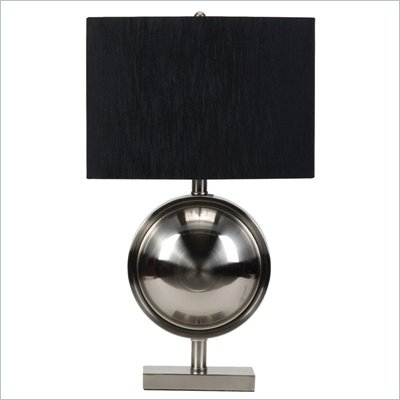 Coaster Contemporary Table Lamp in Brushed Metal