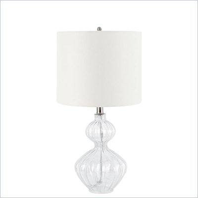 Coaster Ribbed Glass Base Table Lamp