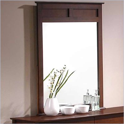 Coaster Tamara Panel Crown Mirror in Dark Walnut