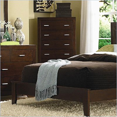Coaster Tiffany Drawer Chest in Deep Brown Finish