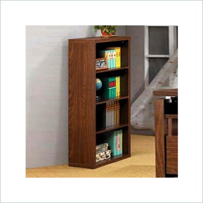 Coaster Four Shelf Bookcase in Oak
