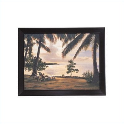 Coaster Wall Art Painting - Under the Palm Tress