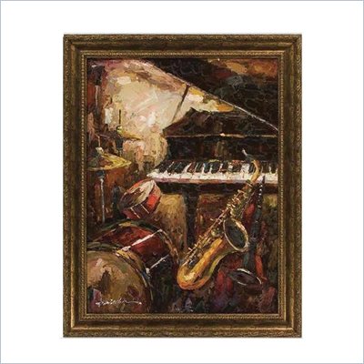Coaster Wall Art Painting - Saxophone Fantasy