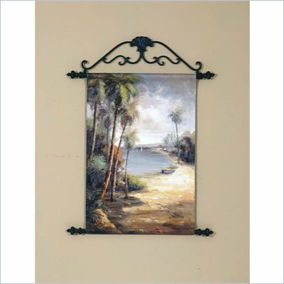 Coaster Wall Art Painting - Palm Trees at the Shore