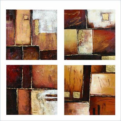Coaster 4-Piece Wall Art - Earth Tones