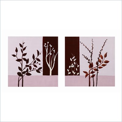 Coaster 2-Piece Wall Art - Mauve Branches