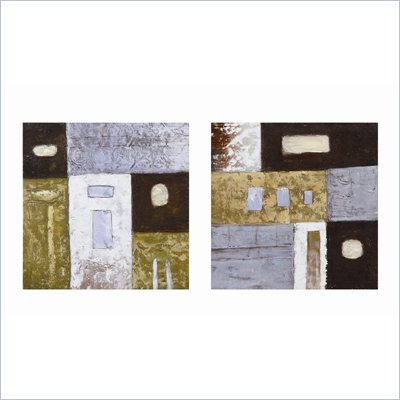Coaster 2-Piece Wall Art - Round Peg Square Hole
