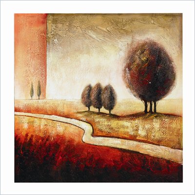 Coaster Wall Art Painting - Red Brick Road