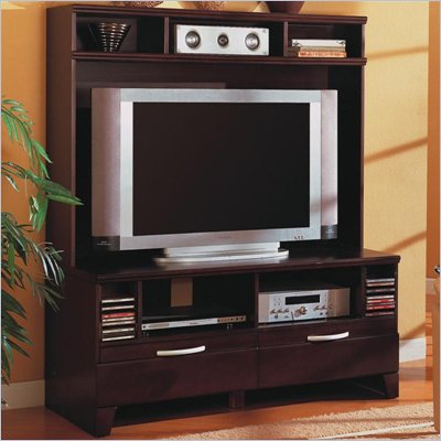 Coaster Cappuccino Transitional Entertainment Wall Unit