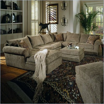 Sofa Sectionals on Coaster Westwood Hardwood Chenille Pillow Top Sectional Sofa 501001
